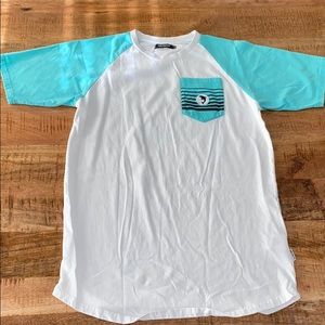 Pink dolphin short sleeve Raglan